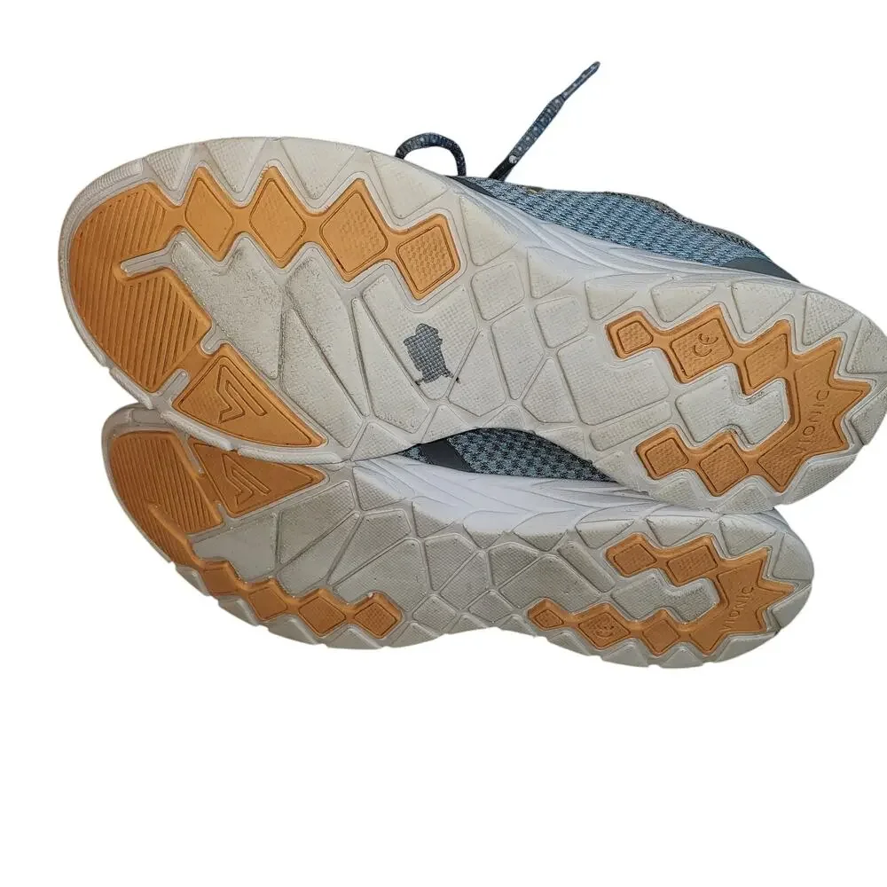 Vionic Alma Women’s 9.5 Blue Gray Cotton Textile Mesh Walking Shoes Orthotic